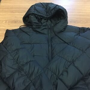 GAP Puffer Jacket Quilted Water Resistant Windproof Black